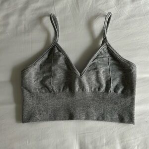 Grey Alo Delight Bralette, Size Small